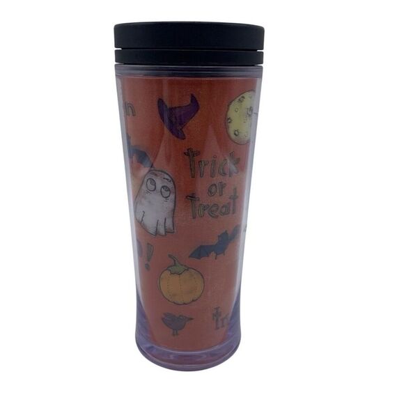 Starbucks Halloween Holographic Tumbler 8 oz Ghost Pumpkin Boo Vintage 2009 - Picture 1 of 7